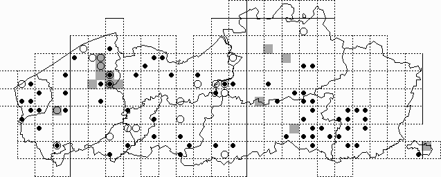 Kaart 45: Woelrat - Arvicola terrestris (1986-1997)
