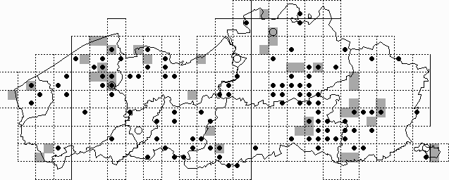Map 8: Pygmy shrew - Sorex minutus (1986-1997)